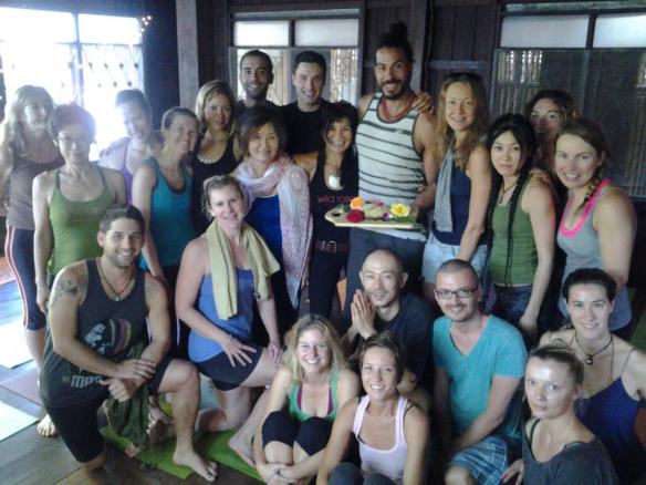 The celebrations continued with Rose's birthday vinyasa with Vari at Wild Rose...