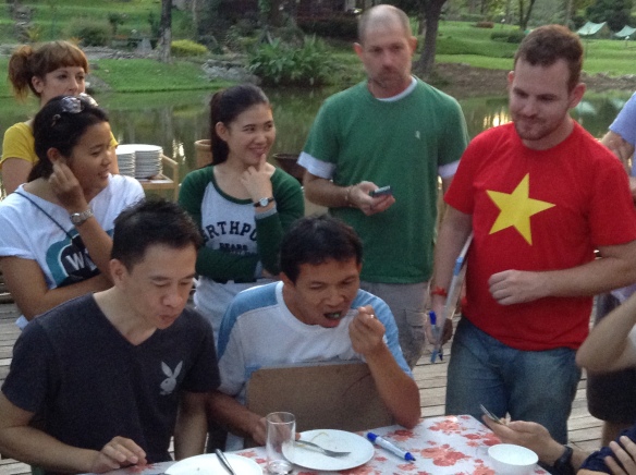 'Iron chef' cooking competition at our Doi Inthanon staff outing.