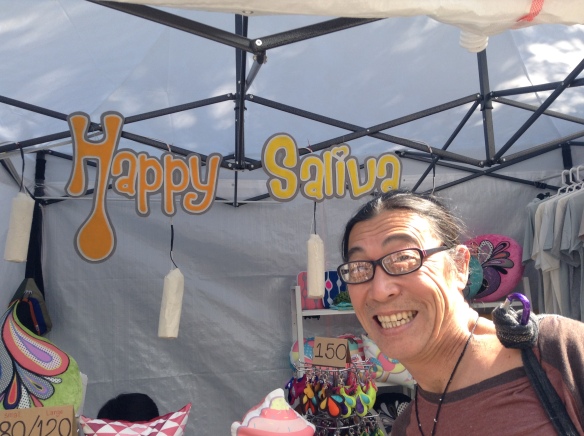 Does Kenny have happy saliva? NAP fair in Chiang Mai. 