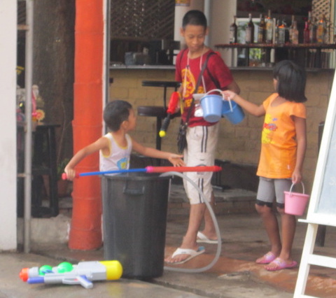 This is who might soak you during Songkran.